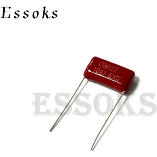 10PCS 630V104J 0.1UF Pitch 10mm 15mm 100NF 630V 104 104J CBB Polypropylene film capacitor