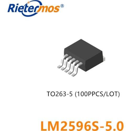 100PCS LM2596S LM2596S-5 LM2596S-5.0 TO-263-5 HIGH QUALITY