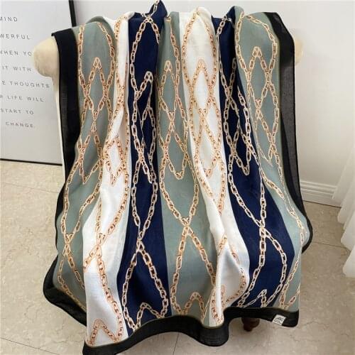 2021 Autumn and Winter Cotton Scarf Women Hijab Wrap Headbands Design Printed Female Bufanda Pashmina Shawls Stoles