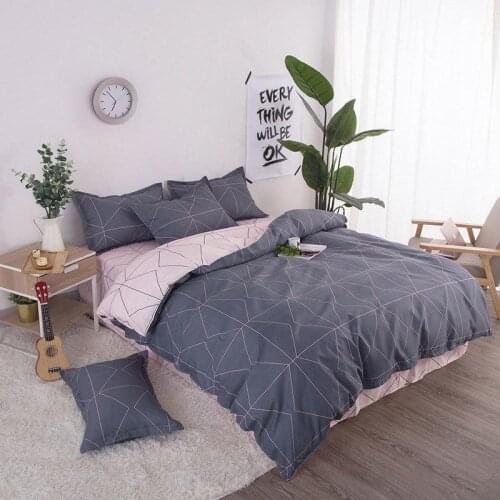 48 Geometric 4pcs Girl Boy Kid Bed Cover Set Duvet Cover Adult Child Bed Sheets And Pillowcases Comforter Bedding Set 2TJ-61006