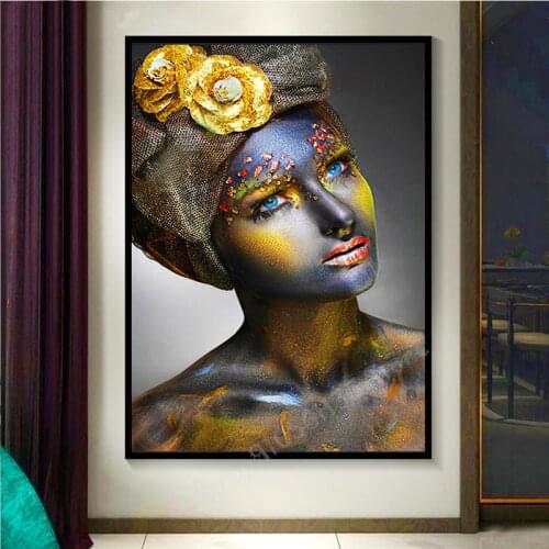 5d diamond embroidery African woman diamond painting square round mosaic diamond cross stitch portrait home Decorative,GG958