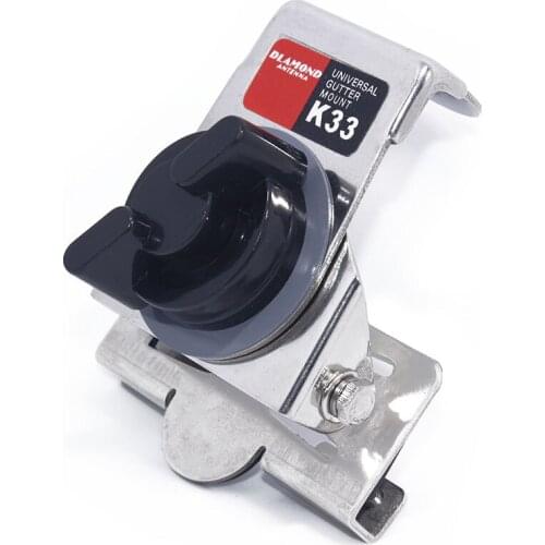 Diamond K33 Stainless Steel Antenna Hatchback Bracket Mount Silver Clip K-33 for Car Mobile Radio Kenwood QYT Baofeng Yaesu