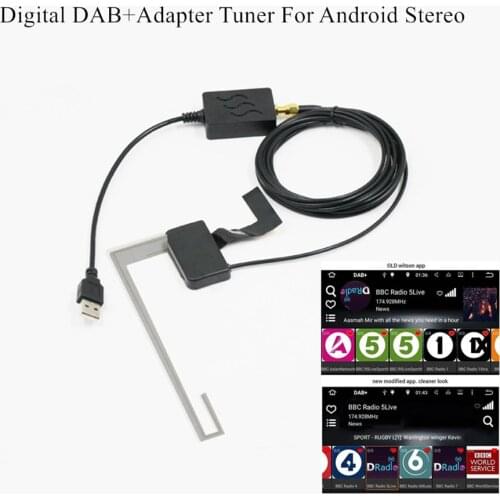 Car Digital DAB + Adapter Tuner Radio Box USB Receiver Antenna For Android