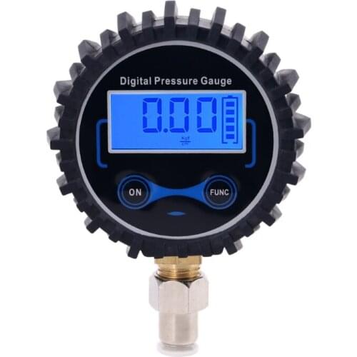 Digital Pressure Gauge with Straight Plug fitting 6mm OD Hose Tube Connector