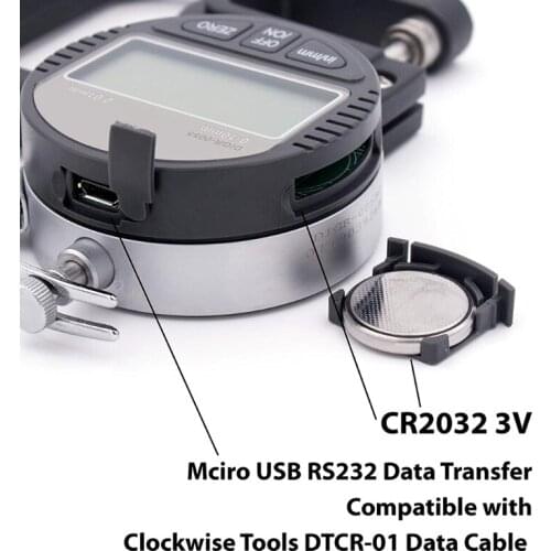517A Digital Thickness Gauge 0.4 inch/10mm 0.0005"/0.01mm Thickness Meter Precise Electronic Micrometer with LCD Display