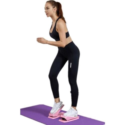 Home Mute Mini Stepper Machine Foot Pedal with Elastic Rope for Achilles Tendon Stretching and Fitness Weight Loss Training