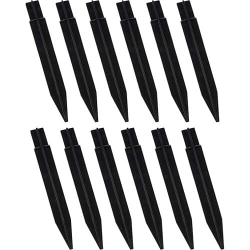 GTBL 12 PCs Spikes Solar Torch Lights Replacement ABS Spikes Ground Stake for Garden Lights