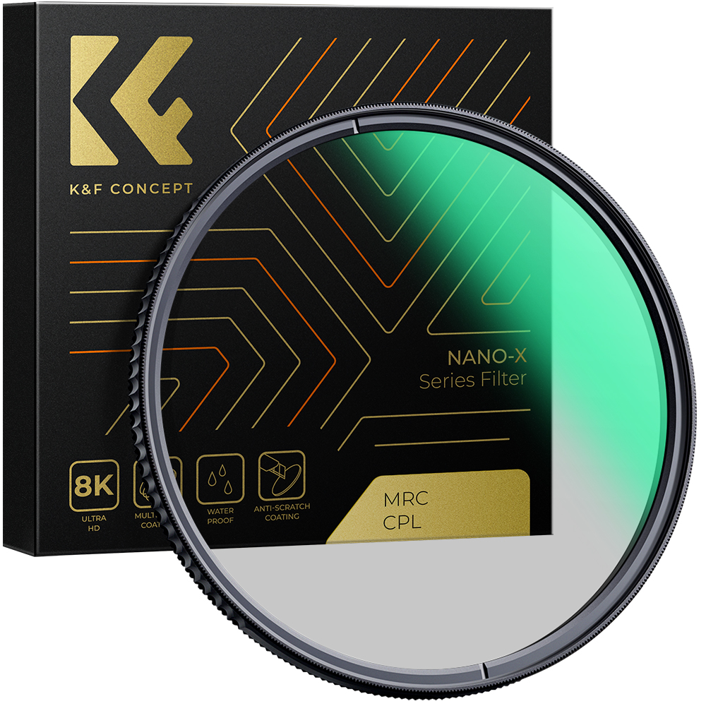 K&F Concept CPL Lens Filter 49MM 52MM 55MM 58MM 62MM 67MM 72MM Circular Polarizer Filter HD 18 Layer Super Slim Multi Coated