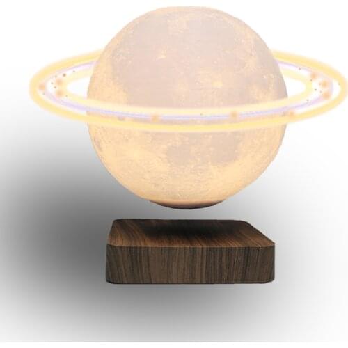 Magnetic Levitation 6 inch Moon Floating Rotation Night Light Office Table Lamp New Year 2021 Deco Fashion Christmas Gift