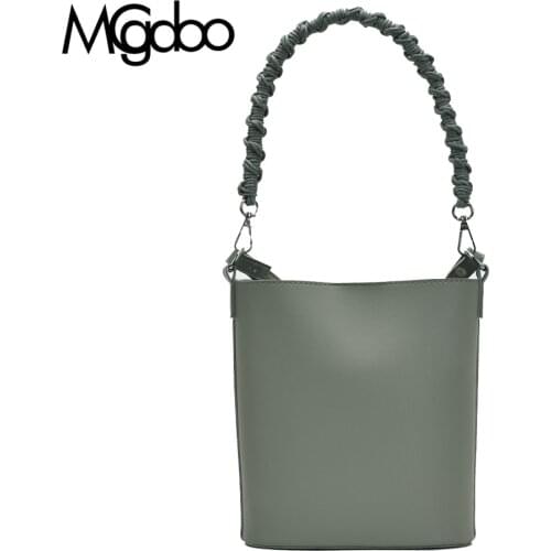 Mgcdoo Retro Shoulder Bag Simple Fashion Bucket Bag Chic Crossbody Bag Tote Handbag With Woven Shoulder Strap