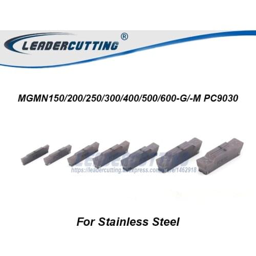 MGMN150/200/250/300/400/500 MGMN600-G/-M PC9030*10pcs Grooving carbide inserts for Stainless Steel