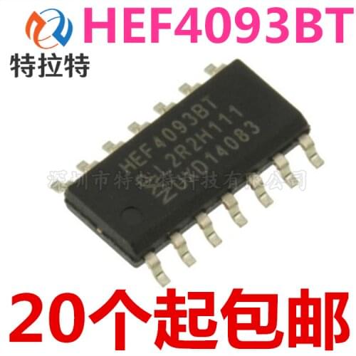 10pcs/lot HEF4093BT CD4093BM SOP HCF4093 SOP-14 HEF4093 4093 SOP14 logic device chip