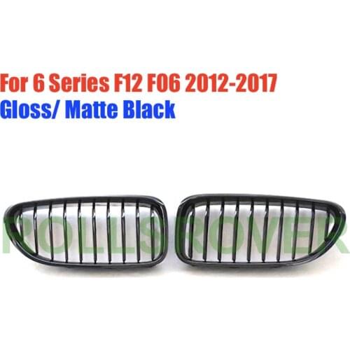 ROLLSROVER Front Bumper Grille Grill For 6 Series F12 F06 2012-2017 Single Strip Car Performance