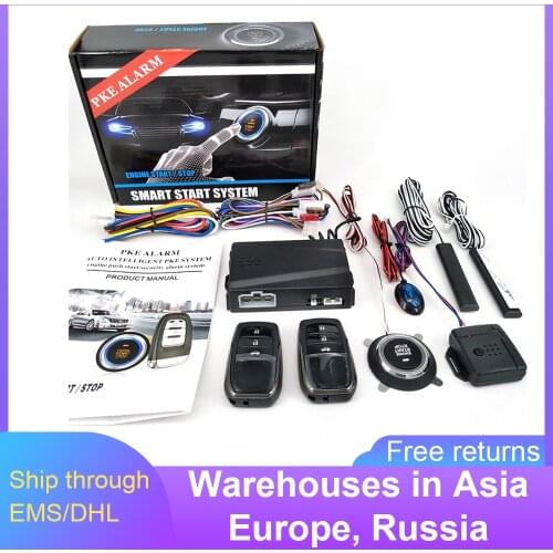 9Pcs Diy Car SUV Keyless Entry Engine Start SUV Keyless Alarm System Push Button Remote Starter Stop Auto Car Accessories Tool