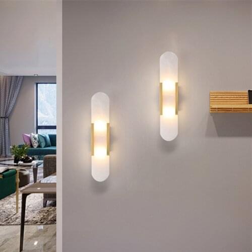 Modern Marble LED Wall lamps Artistic style Atmosphere Wall lights Wall Sconce for Living room Corridor Hotel Room Bathroom