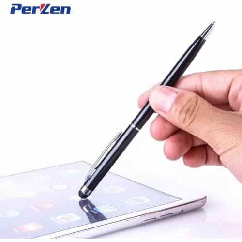 Universal 2in1 Capacitive Touch Screen Stylus pen with Ball Point Pen for Iphone Ipad Tablet PC Samsung Free Shipping