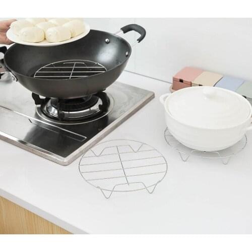 1pcs Stainless Steel Plate Steamer Multi-Purpose Tripod Steaming Rack Steamer Rack High Base Cooking Steamer Rack