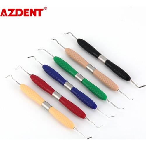 6pcs/Set Dental Resin Filler CT-1/2/3/4/5/6 Aesthetic Restoration Kit fit for LM Resin Knife Plastic Dresser Silicone Handle