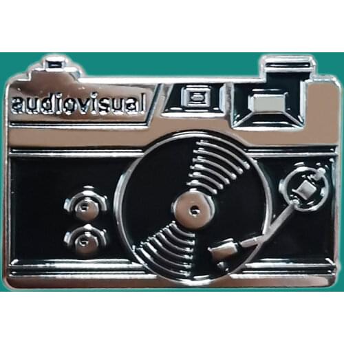 Audiovisual Lapel Enamel Pins Brooch Collecting Camera Metal Badges Men Women Backpack Collar Fashion Jewelry Gifts Adorn