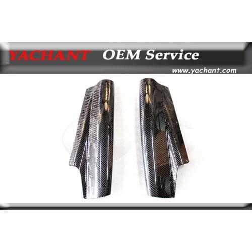 Car-Styling Carbon Fiber Rear Spats Addon Fit For Skyline BNR32 R32 GTR TS VTX Addon For TS Diffuser Only