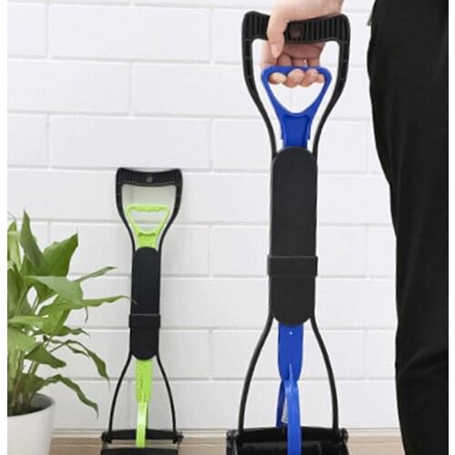Large Dog Poop Scooper with extended handle clip toilet pet product Long Handled