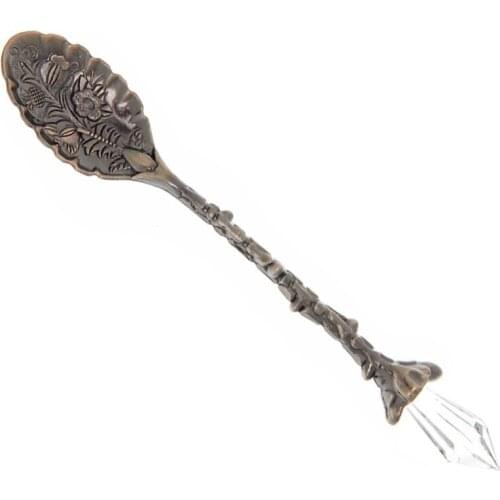 Tea Ice Cream Scoop Nostalgic Vintage Carved Coffee Spoon Exquisite Retro Palace Style Coffee Spoon