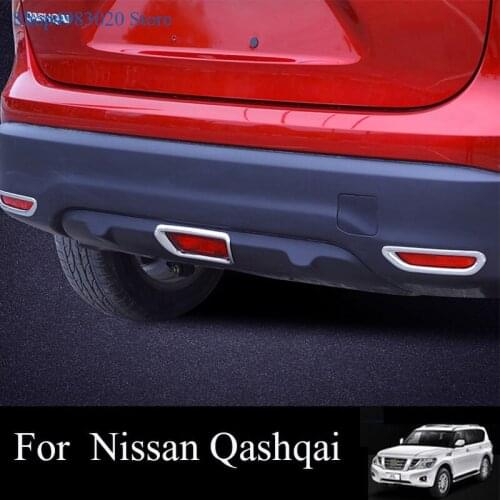 For Nissan qashqai 2016 2017 2018 Rear fog lamp shade/brake light Trim Decorative frame Cover Sticker Decoration