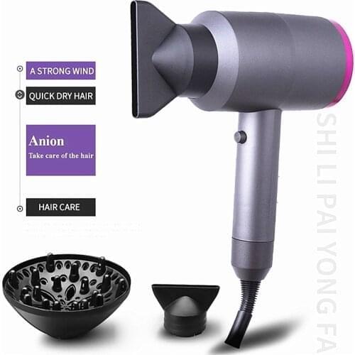 Hair Dryers 1100W Professional Salon Hair Dryer 2 In 1 Hot & Cold Wind Negative Ionic Hair Blow Dryer Strong Wind Hot Dryer Hair