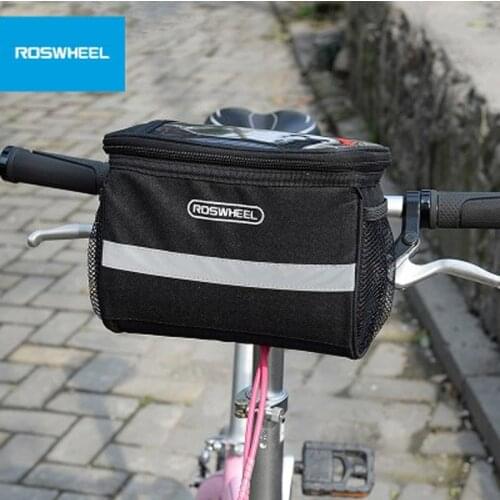 ROSWHEEL Mountain Bike Handlebar Bag Riding Bike Phone Case Tool Bag Front Pannier Cycling Bicycle Bag/Cover/Basket Sacoche Velo