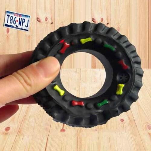 Puppies Toys For Dogs Squeaker Jouet Chiot French Bulldog Toy Dog Game Playing Training Squeaky Tyre Treads Tough Juguetes Perro