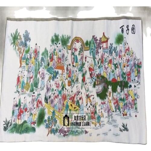 Chinese Handmade Silk Hanging Painting of the children pictures