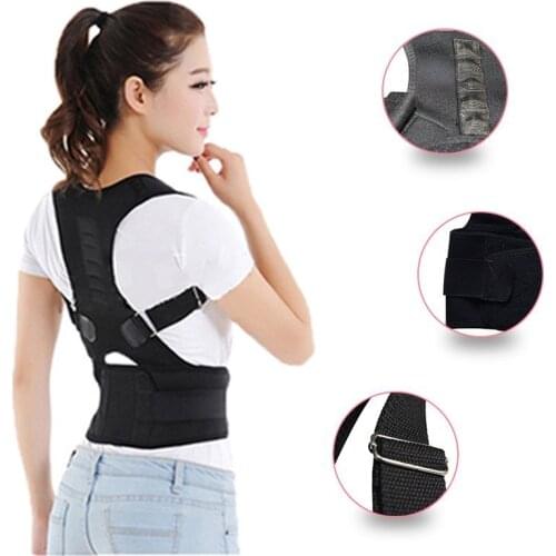 Brace Posture Corrector Adjustable Magnet Improves Posture Corrector Back Brace Lumbar Support Belts for Upper Back