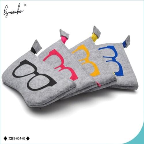 Lymouko New Design Good Quality with Zipper Linen Portable Sunglasses Pouch for Eyewear Frame Patterns Container Glasses Bag