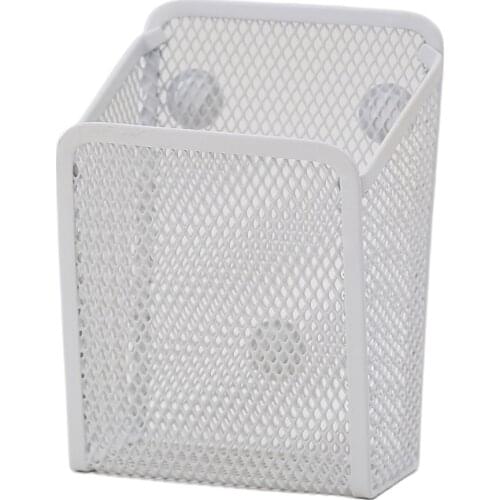 Magnetic Pencil Holder Metal Basket Pen Container Countertop Organizer for Refrigerator Work School Office Home Use