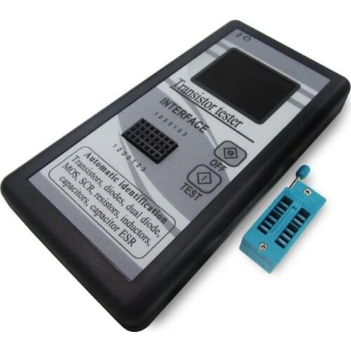 1pcs Multi-purpose Transistor Tester 128*160 Diode Thyristor Capacitance Resistor Inductance MOSFET ESR LCR Meter TF
