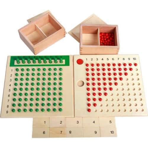 Montessori Material Boxed Arithmetic Teaching Aids Educational Wooden Toys Math Learning Educational Toy