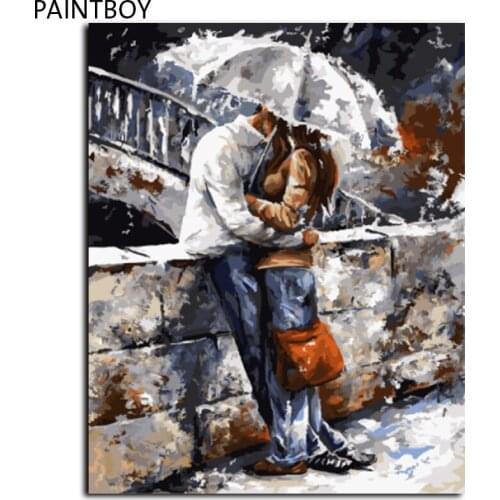 Figure Painting Framed Pictures Painting By Numbers DIY Canvas Oil Painting On Canvas Eirope Home Decor Living Room GX7538