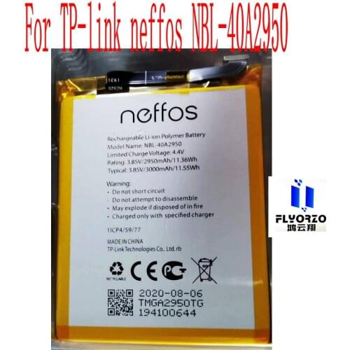 New High Quality 3000mAh NBL-40A2950 Battery For TP-link Neffos NBL-40A2950 Mobile Phone