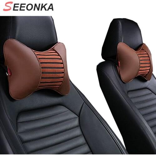 2pcs Car headrest Seat Cushion Neck rest cushion Pillow Travel Pillow Relieve Fatigue Pad Pp Cotton Driver Healthcare pillow