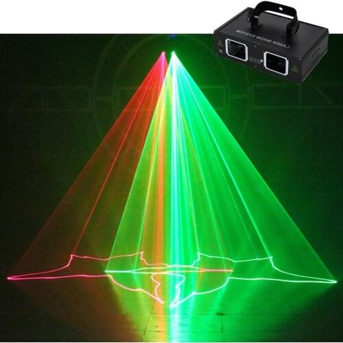 Good Effect 2 Head Dj RGB Full Color Laser Beam Line Scanner Stage Lighting Home Party KTV Night Club Wedding Dance