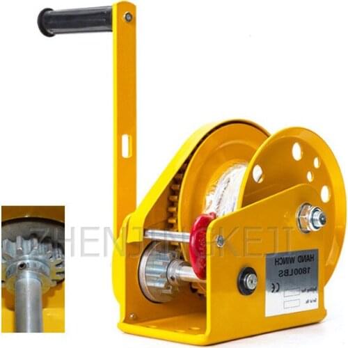 Self-locking Hand Winch 8m Automatic Brake Tractor Production Workshop Machinery Manufacturing Car Assembly Plant Factory Use
