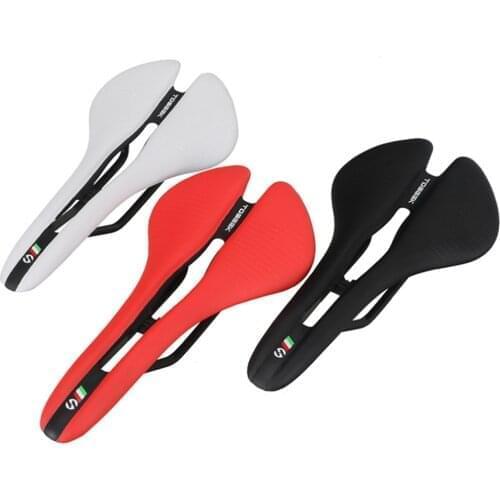 Bicycle Seat Saddle Racing Road Cycling Hollow Shockproof Saddle Pad Women Men Padded Biking Saddle Fixed Gear