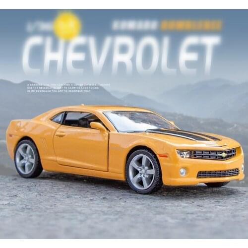 High Simulation Exquisite Diecasts&Toy Vehicles: RMZ city Car Styling Bumblebee Chevrolet Camaro 1:36 Alloy Diecast Toy Model