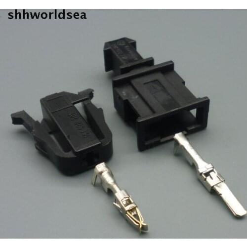 Shhworldsea 1pin car sensor plug connector for vw 1pin 3.5mm male female connectors 191 972 711 191 972 701 191972711 191972701