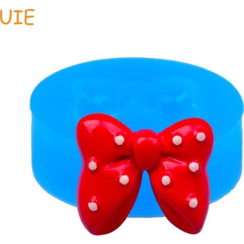 FYL393U 23.3mm Bowknot Silicone Mold - Bow Mold Gum Paste, Jewelry, Fondant, Decorative, Resin Clay, Chocolate, Candy Mold