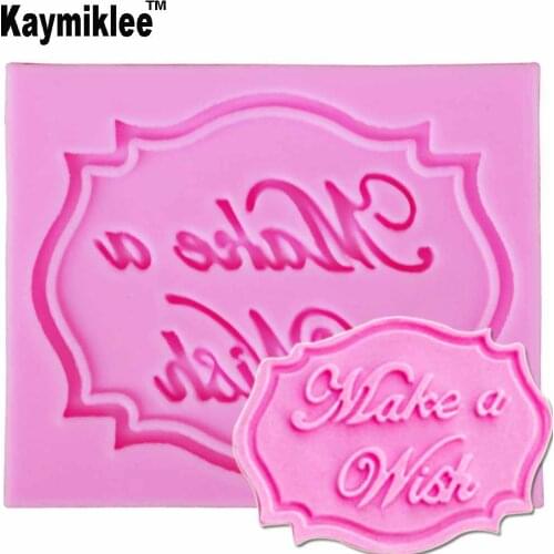 M902 Make a wish Silicone Mold Fondant Mould Cake Decorating Tools Chocolate Gumpaste Mold, Sugarcraft, Chocolate Mold