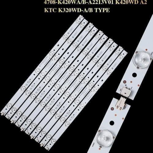 LED Backlight strip For TCL 42'' TV 4708-K420WA-A2213V01 KTC K420WD-A B TYPE LE42D8800 LE42D31 42D59EDS 42PFL1335 / T3 42PFL5040