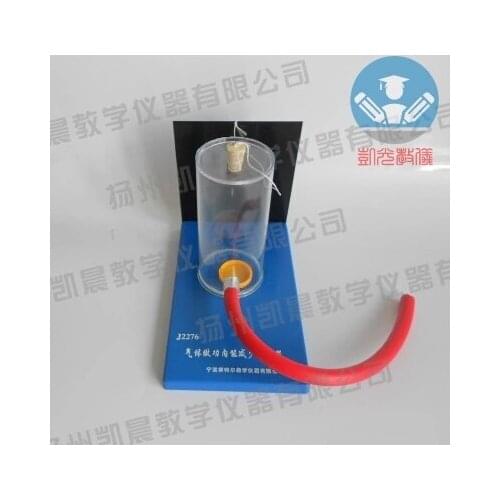 The gas is compressed and the internal energy of the gas increases demonstrator Physical laboratory equipment