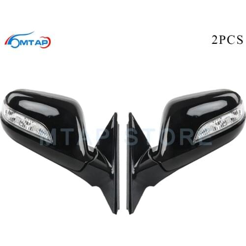 MTAP Pair Exteriror Rearview Mirror Assy For HONDA ACCORD 2008 2009 2010 2011 2012 2013 Electric Folding + Heating + LED 8-PINS