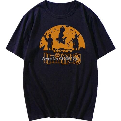 Anime Volleyball Teenager short-sleeved T-shirt Cartoon Summer Printing short-sleeved mens T-shirt Trend Harajuku Style